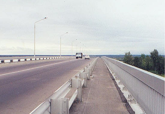 The deck of the new bridge